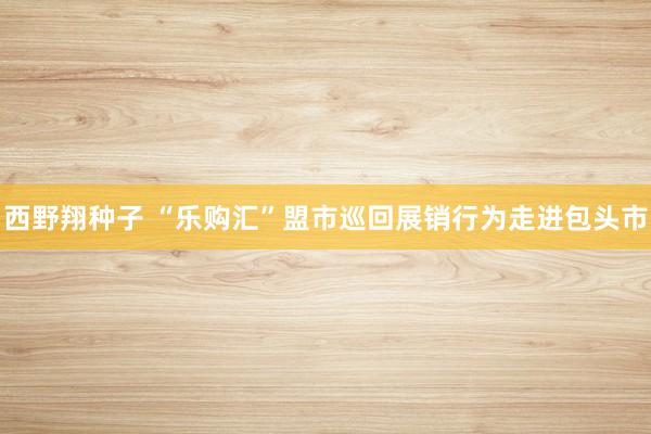 西野翔种子 “乐购汇”盟市巡回展销行为走进包头市